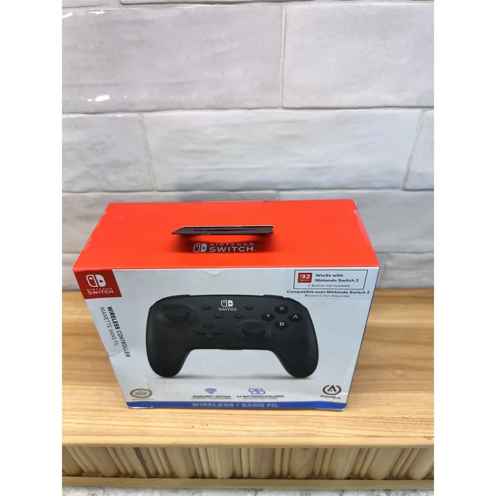 PowerA Wireless Controller for Nintendo Switch Jet Black 1513540-02 Bluetooth